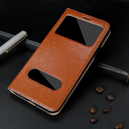 【品質(zhì)原裝】適用于蘋(píng)果6plus翻蓋手機殼真皮iphone7/8/x皮套男女 橙色 iPhone_6s_Plus