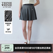 Teenie Weenie小熊女裝春裝休閑學(xué)院風(fēng)百褶裙休閑松緊腰半身裙 灰色 M (165)