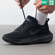 耐克（NIKE）官方艦店男鞋 25夏新款ZoomX泡綿軟底跑步鞋透氣輕盈休閑鞋男 DR2615-005/純黑跑鞋 40.5
