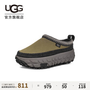 UGG秋季男女同款舒適休閑厚底輪胎底一腳蹬懶人鞋明星同款1154530 BLVC | 焦橄欖色/木炭色 45.5
