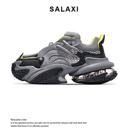 莎萊茜（SALAXI）2025夏季新款透氣老爹鞋網(wǎng)面情侶運(yùn)動(dòng)休閑鞋厚底增高鞋男女士同款 灰色 42 【男款】