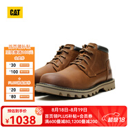 CAT卡特工裝靴馬丁靴中幫男鞋道布爾戴休閑工鞋商場(chǎng)同款七夕禮物 棕色 39