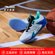 安踏兒童籃球鞋男大童運(yùn)動(dòng)鞋夏季網(wǎng)面透氣旋鈕扣戶外球鞋青狂 安踏白/熒光水綠/黑-1 42 (260mm)