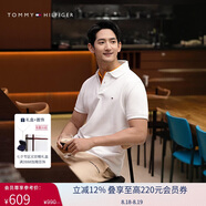Tommy Hilfiger【輕柔感】夏男珠地網(wǎng)眼商務(wù)純色修身短袖T恤翻領(lǐng)POLOJ9197