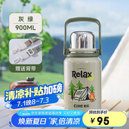 希樂(lè )水杯陶瓷內膽保溫杯保冷杯900ml杯子男女士戶(hù)外車(chē)載杯便攜泡茶杯