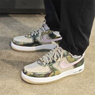 耐克（NIKE）Air Force 1 AF1男鞋棕綠粉迷彩時(shí)尚防滑耐磨休閑運動(dòng)低幫板鞋 HQ1967-200棕綠粉 44.5 (285mm)
