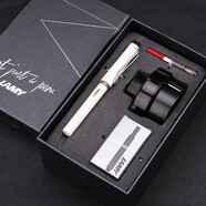 LAMY凌美鋼筆德國狩獵者墨水商務(wù)禮盒套裝練字定制男女高檔刻字 磨砂黑 EF尖【0.38-0.5mm】 亮白色 F尖0.6-0.7mm