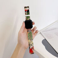 念立岸蜘蛛俠鋼鐵俠漫威適用iwatch8代/7/6/5/4/3/2/1蘋果手表帶華強北 綠巨人表帶 38MM[1/2/3代]