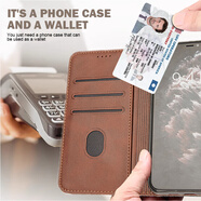 薏和善適用小米POCO X5PRO手機殼5G海外版磁吸翻蓋小米POCO X5全包防摔小米POCO X4gt保護套x4pro高檔商 【黑色】+手繩 小米POCO X4 Gt