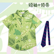 簡(jiǎn)霏瘋狂動(dòng)物城衣服 2尼克狐兒童成人男裝女裝短袖襯衫短褲長(cháng)褲長(cháng)袖 短袖襯衣+領(lǐng)帶 110