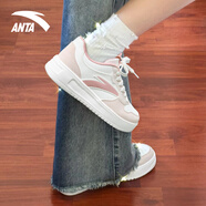 安踏輕松板鞋女鞋2026春季透氣平底小白鞋低幫顯高百搭休閑運動(dòng)鞋子女 【仙女必備】丁香粉 39 【正品保證-假一賠十】