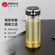 希諾玻璃杯單層加厚帶濾網(wǎng)男士水杯便攜車(chē)載泡茶杯耐高溫大容量喝水杯 帶濾網(wǎng)-L703紫羅蘭-530ml