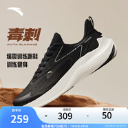 安踏（ANTA）毒刺丨運動鞋男男鞋軟底緩震跑步鞋男 黑-2 39 (男)