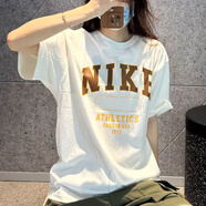 耐克（NIKE）短袖T恤男士2025夏季新款運(yùn)動(dòng)服針織透氣圓領(lǐng)上衣半袖FB9804-100 純棉HQ9150-133乳白色 M 建議體重120-130斤