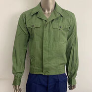 Ollymurs高質(zhì)老式59女夏季飛行員的確良布夾克式作戰(zhàn)服女款套裝59上綠下藍(lán) 上綠下藍(lán) 1號