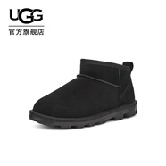 UGG秋季男女同款舒適純色基礎款短筒靴時(shí)尚休閑雪地靴1166732 BLK | 黑色 38