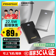 品勝【3C認(rèn)證】22.5W快充20000mAh大容量充電寶便攜小巧PD20W移動(dòng)電源可上飛機(jī)適用蘋果17華為小米白
