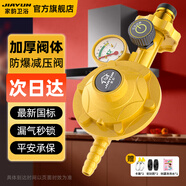 家韻（jiayun） 燃?xì)饷簹鉁p壓閥液化氣防爆低壓閥煤氣灶安全閥煤氣罐閥門 【JD快遞】減壓閥帶壓力表