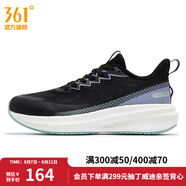 361度女鞋運(yùn)動(dòng)鞋夏季新款女減震回彈跑步鞋 曜石黑/鳶尾花 35