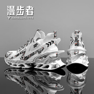 漫步者【MBZ聯(lián)名款丨原裝直郵】高級定制刀鋒戰士網(wǎng)布運動(dòng)休閑男鞋 MBZ定制丨國風(fēng)白丨官方限定 45