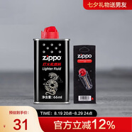 ZIPPO之寶配件耗材 蛇年基礎(chǔ)口糧 打火機(jī)油 小油*1+火石*1