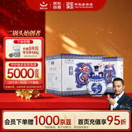 紅星二鍋頭 青花珍品青花瓷 清香型白酒 52度 750ml*6瓶 整箱裝口糧酒