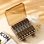 維簡(jiǎn)（Vilscijon）藥盒分裝盒 一周七天早中晚出差大格藥品分藥器便攜老人收納