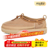 UGGTasman Crafted 絨面 短筒 雪地靴 男女同款 棕色 棕色 37