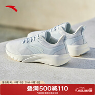 安踏（ANTA）跑鞋女2025新款輕便網(wǎng)面透氣女子跑步鞋商場同款 淺霧灰/氧氣藍-2 39