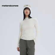 美特斯邦威針織打底衫女新款套頭高領(lǐng)羊毛修身顯瘦內(nèi)搭上衣