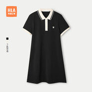 HLA海瀾之家POLO裙女25夏季翻領(lǐng)舒爽棉透氣裙子女裝HNTQW2J304A