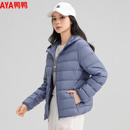 鴨鴨（YAYA）短款羽絨服女冬裝秋冬經(jīng)典輕薄連帽保暖羽絨外套女式羽絨服