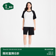 松山棉店小輕松睡衣套裝莫代爾棉夏季薄款短袖家居服女士-黑色XL