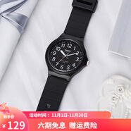 卡西歐（CASIO） 男女手表 學(xué)生運動簡約石英中性小黑表 百搭休閑時尚小表盤 MW-240-1B 43mm表盤