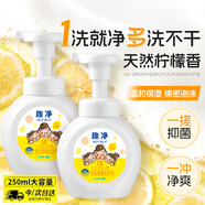 獅王（Lion）趣凈泡沫抑菌洗手液天然檸檬香250ml綿密泡沫溫和全家庭兒童天然
