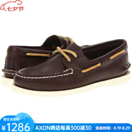 斯佩里（Sperry Top-Sider）男鞋戶(hù)外一腳蹬船鞋休閑鞋真皮柔軟舒適經(jīng)典復古英倫歐美7158233 Classic Brown 7.5=40.5