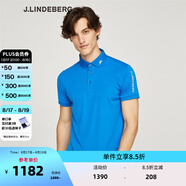金林德伯格（J.Lindeberg）商場同款夏季新款休閑短袖POLO衫翻領(lǐng)T恤男進口 天空藍L1Z S