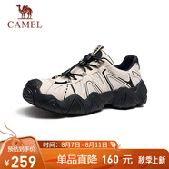 駱駝（CAMEL）【云山】網(wǎng)面戶(hù)外徒步登山休閑丑萌鞋情侶 G15S076104 米白/黑 42
