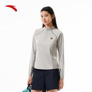 安踏戶(hù)外系列丨立領(lǐng)長(zhǎng)T女士吸濕排汗速干登山徒步越野半拉鏈針織上衣