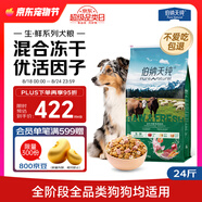 伯納天純生鮮系列全價(jià)通用凍干犬糧牧場(chǎng)狂歡(牛肉+羊肉+兔肉)12kg/24斤
