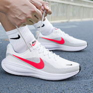 耐克（NIKE）官方艦店男鞋夏季運動鞋REVOLUTION 8透氣輕便緩震跑步鞋休閑鞋 HJ9198-102/革命8代/白紅 42