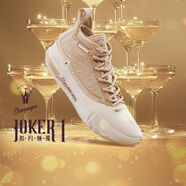 361°Joker1球鞋約基奇一代男鞋運(yùn)動(dòng)鞋冬季中高幫實(shí)戰(zhàn)防滑耐磨球鞋 香檳 40