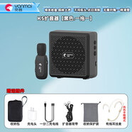 突音 教師專用無線麥克風(fēng)領(lǐng)夾式小蜜蜂擴音器大喇叭擴音器老師講課上課話筒大音量降噪演講導(dǎo)游擴音機 突音k5無線領(lǐng)夾擴音器一拖一【黑色】