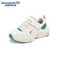 Skechers斯凱奇兒童復古運動(dòng)鞋春秋新款緩震跑步鞋303967L/405304L 男童/乳白色/OFWT 30