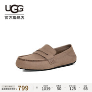 UGG春季新款男士舒適淺口豆豆鞋樂(lè)福鞋 1166762 SKP|煙羽灰色 45 