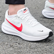 耐克（NIKE）男鞋跑步鞋 25冬季新款運動(dòng)鞋耐磨登山休閑鞋子男網(wǎng)面透氣慢跑鞋 102-革命者8/白色紅勾/曬圖退10 40.5 （內長(cháng)255mm）
