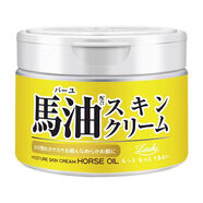 馬油（LOSHI）日本LOSHI北海道馬油面霜保濕滋潤美白身體乳 面霜1盒+身體乳1盒