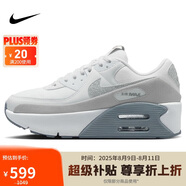 耐克NIKE休閑鞋女子氣墊AIR MAX 90 LV8運動鞋HQ3456-191白38.5