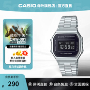 卡西歐（CASIO）手表旗艦店 黑客帝國防水學(xué)生男石英電子小黑表 七夕情人節(jié)禮物 A168WEM-1PR