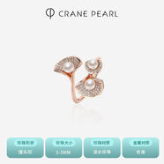 bhiodha秒殺福利珍珠淡水珍珠耳釘女復古百搭精致耳環(huán)項鏈配飾 知秋合金珍珠戒指3-5mm